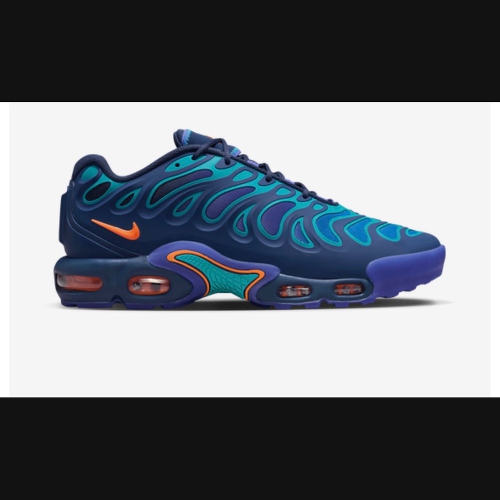 Nike Air Max Plus Teal and Orange Sneakers